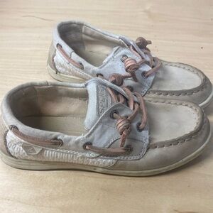 Sperry Songfish Chambray Boat Slip On Shoes‎ kids size 13